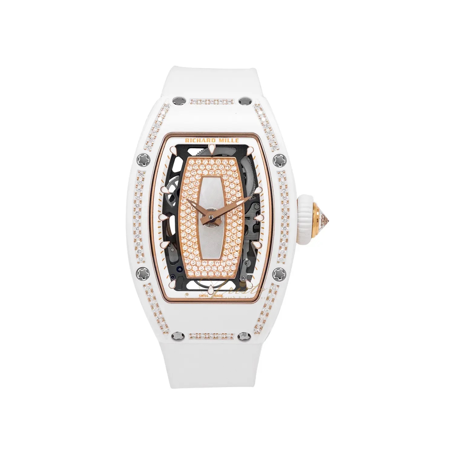 White Ceramic One Row Pearl